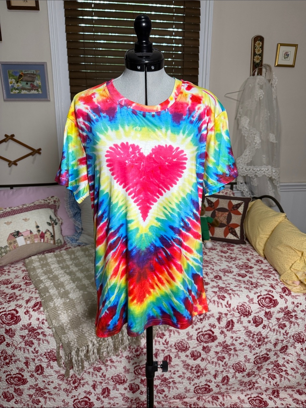 Tie-Dye Heart Graphic Tee